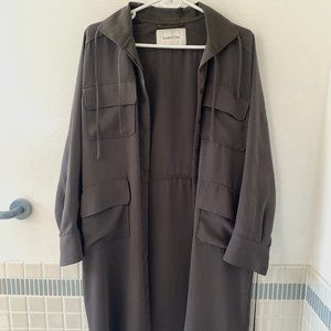 Babaton (Aritzia) long shirt jacket/dress - Green